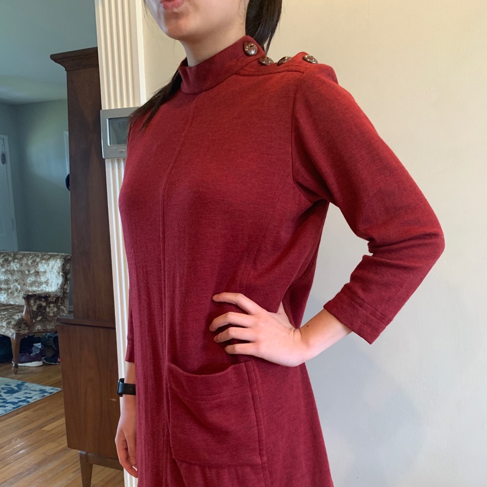 SAINT LAURENT Wool Dress - Unique Vintage Dress